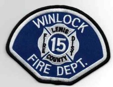 WASHINGTON WA WINLOCK FIRE DEPARTMENT NICE SHOULDER PATCH POLICE SHERIFF