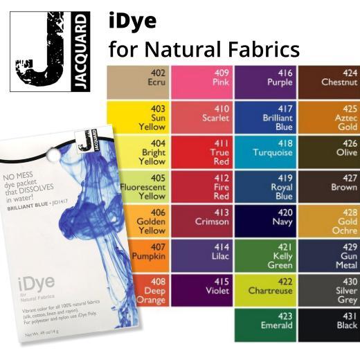 Tintura Per Tessuti Jacquard IDye - 14g, Colore Lilla, Per Stoffe Naturali E Sintetiche