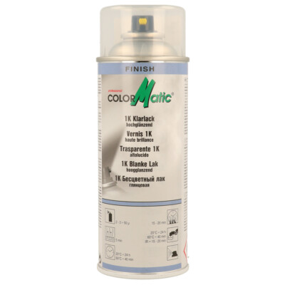 1K Klarlack glänzend Spray Lackspray 400ml ColorMatic Professional 756849