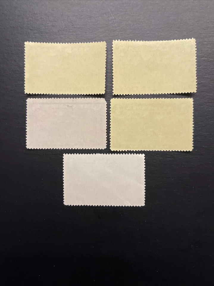 US Alabama 5 tax stamps 81/3 -100 Pounds Values -1/10,1/12,1/4,1/2,1 Cent MNH - Image 2 of 2