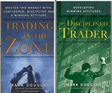 Trading In The Zone & The Disciplined Trader by Mark Douglas Paperback