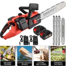 16" Cordless Chainsaw 42V Brushless Electric Handheld Chain Saw w/Battery&Charge