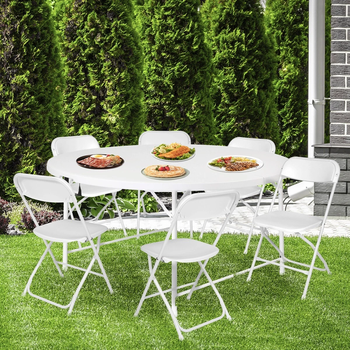 Portable folding 2024 chair with table