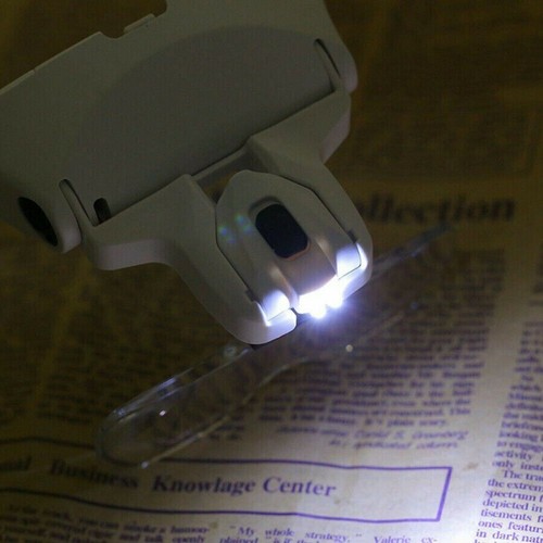 2-LED Lupenbrille Kopflupe Stirnlupe Brillenlupe Lupe 1x 1,5x 2,0x 2,5x 3,5x B2C - Bild 9 von 16