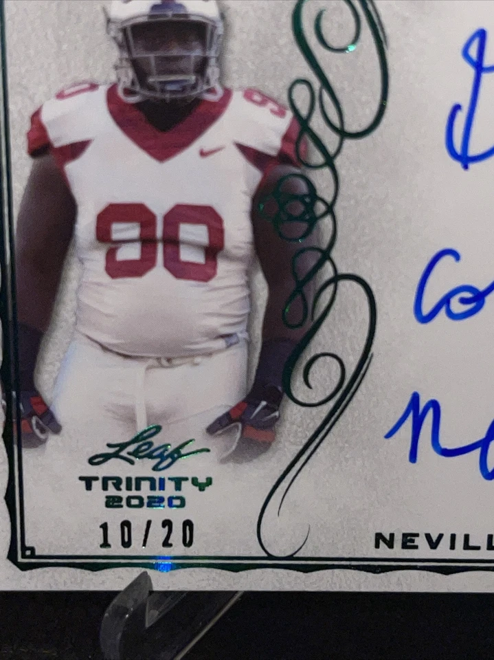 2020 Leaf Neville Gallimore Rookie Auto Trinity #10/20 Dallas🏈📈 - Image 2 of 3