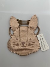 Gymboree Girls Pink Metallic Cat Purse One Size