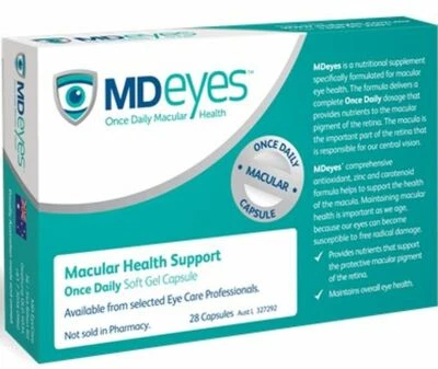 MDeyes 3 boxes of Macula Defence for Eyes AREDS 2 formula - 28 capsules per box