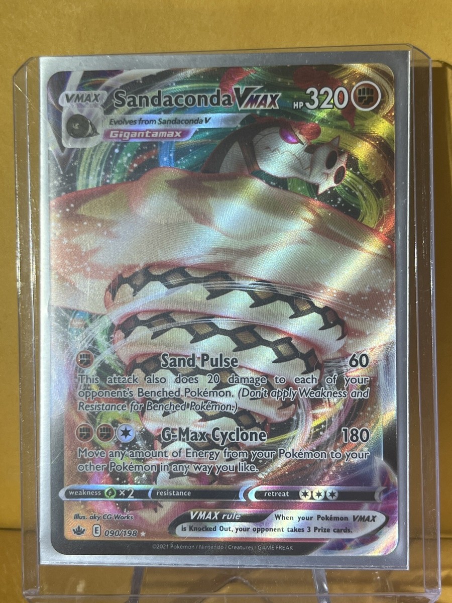 Pokemon Card 2021 SANDACONDA Vmax 90/198 *Ultra Rare* Chilling Reign FOIL   | eBay