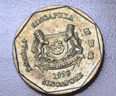 デルタバリア WINNER 1枚 1995 Singapore 1 Dollar Periwinkle Flower | eBay