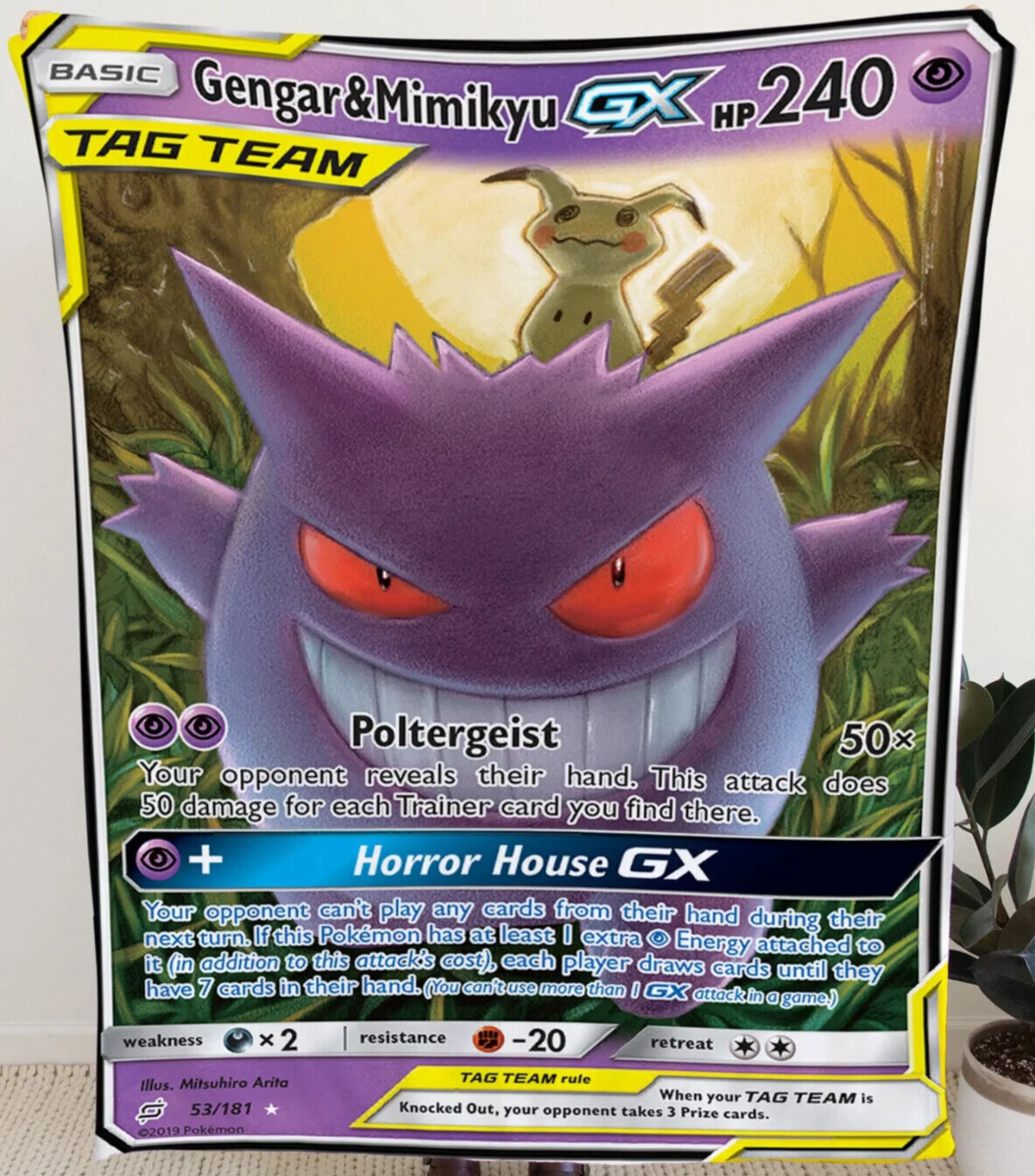 READ ALTERNATE FULL ART Gengar & Mimikyu GX ULTRA RARE Tag Team Up
