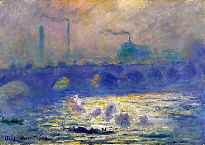 1645 - Waterloo Bridge by Claude Monet - Giclée Fine Art Print