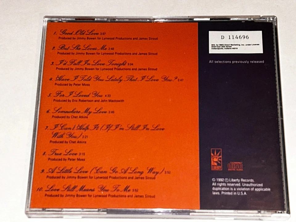 Roger Whittaker All About Love Pop Music Album Cd 4W21 - Image 2 of 4