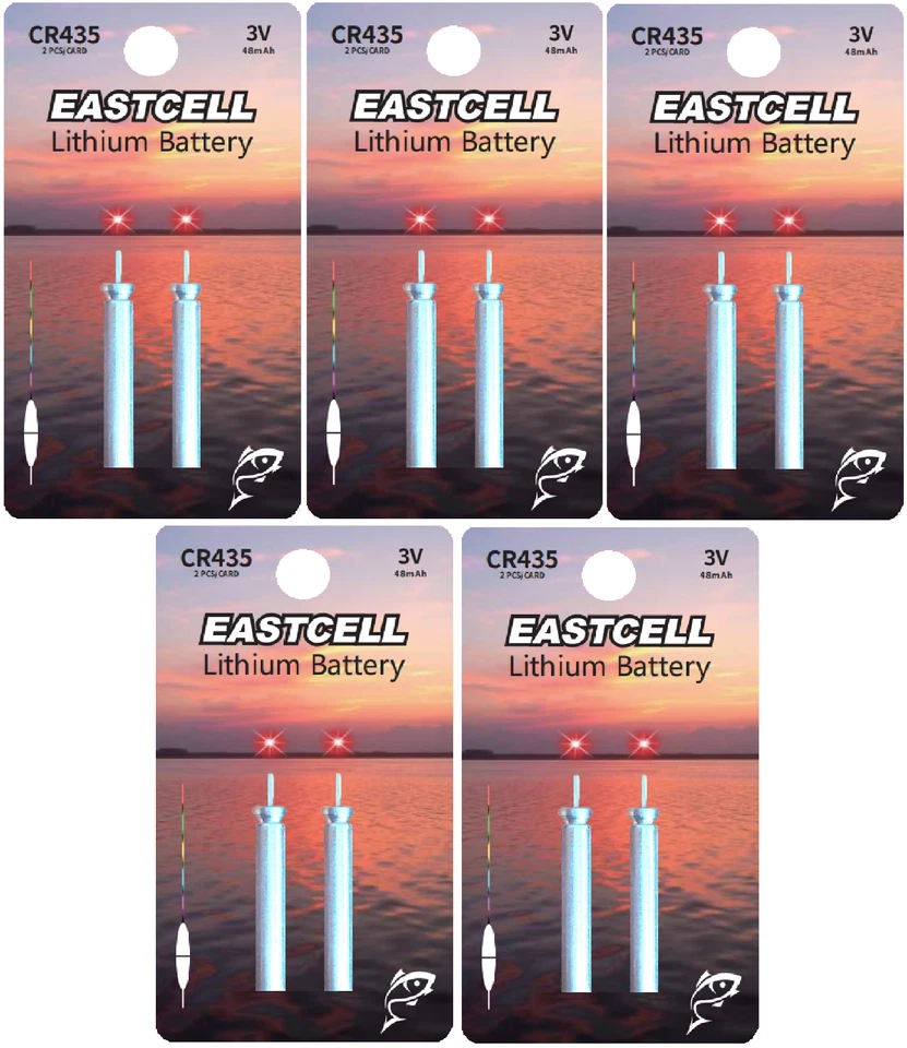 ☀️☀️☀️☀️☀️ 10 Stk. CR435 BR435 PS POWER 3V LITHIUM BATTERIE FÜR YAD LED POSE