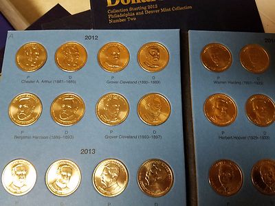 Volume 2 Complete Set (P&D) 2012-2016 Presidential $1 Golden