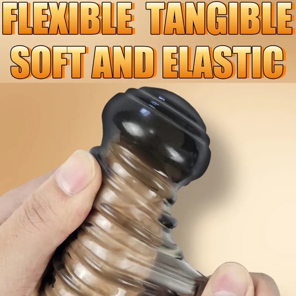 Penis Sheath Men Penis Sleeve Girth Reusable Condoms Extender Enlarger