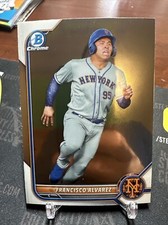 2022 Bowman Chrome Prospects Baseball #BCP53 Francisco Alvarez Base Card Mets