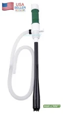 Battery Powered Electric Fuel Transfer Siphon Pump Gas Oil Water Liquid 2.2 GPM