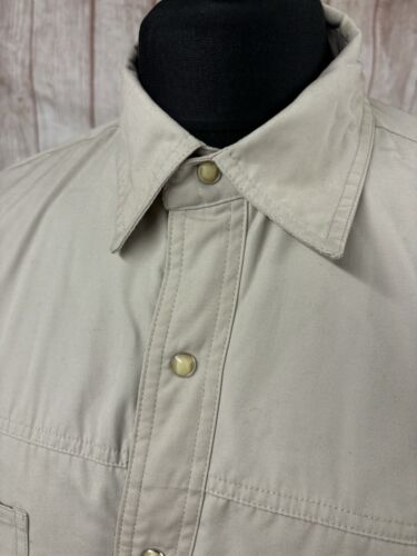 Haggar Mens XL Fleece Lined Coat Chore Jacket XXL Fit Check Tartan - Picture 5 of 21