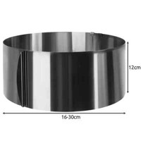 Tortenring Verstellbar Kuchenring Edelstahl 12 Cm Hoch Ø 30Cm Kuchenring Neu