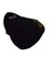 Black Masonic Beanie Skull Cap - Gold Embroidered Square & Compass Symbol, One Size Fits All