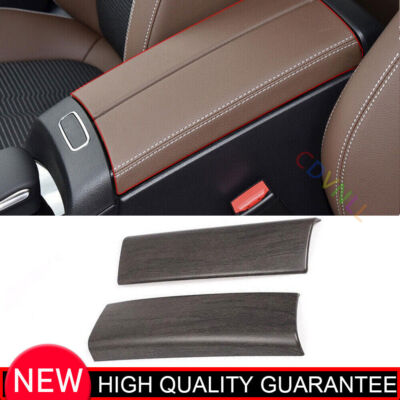 Car Middle Console Armrest Box Panel Cover For Benz GLB W247 2020-24 Wood Grain