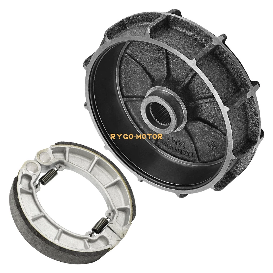 Buje y zapatas de tambor de freno trasero para Honda Foreman 500 TRX500FE TRX500FM 2014-2019 Foto 4 de 4
