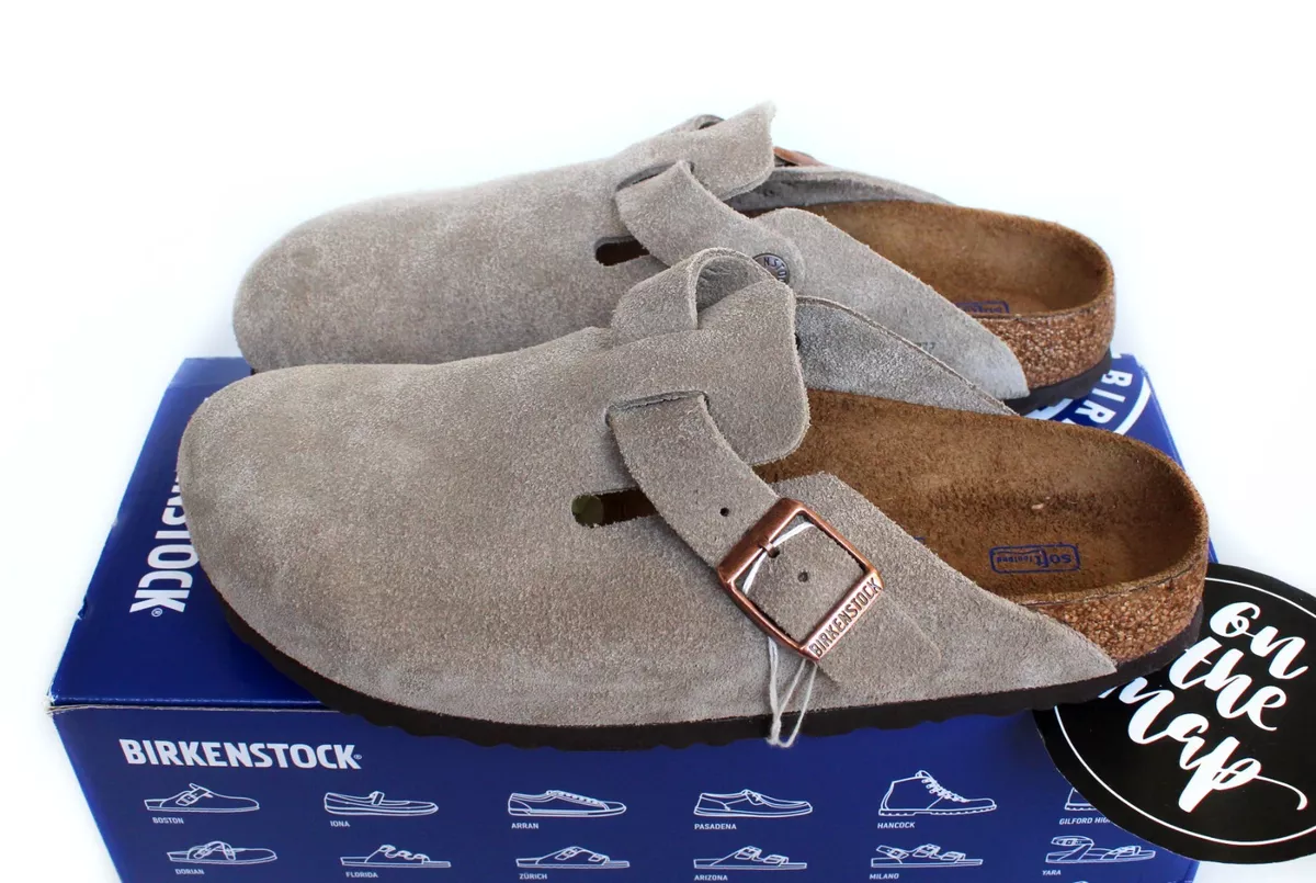 Birkenstock Boston Suede Leather Clogs