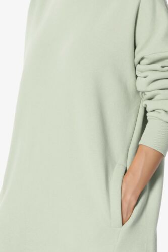 TheMogan S~3X Felpe Pullover in Pile Girocollo Oversize Casual Accoglienti - Foto 139 di 188