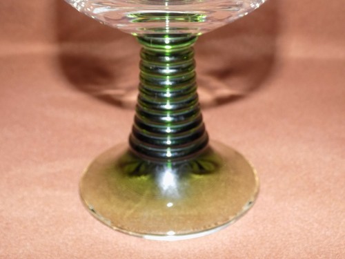 Wine Glass Etched, Gold Rim From Germany - Picture 6 of 6