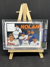 NOLAN RYAN 2021 JERSEY FUSION GAME USED BASEB...