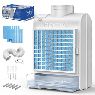 RDXTIK 3-in-1 Indoor Dryer Vent Vent, Vent-White 