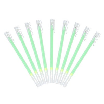 9 Glitzernde Metall-Gelschreiber, feine Spitze 1 mm, grün für