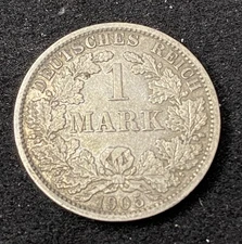 1905 A Germany 1 Mark 0.9000 Silver ASW 0.1606 Oz Free Shipping