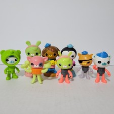 Lot of 8 Octonauts Bath Squirters and Action Figures Octo-Squirters