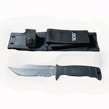 SOG Specialty Knives M37 AUS8 NAVY Seal Pup Tactical Combat Bowie Knife & Sheath