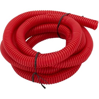 Split Wire Loom Conduit Tubing, 1/2 Inch Diameter, 8 Ft. Long, Red