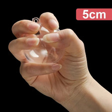 Wholesale Transparent DIY Plastic Ball Filling Decorative Hanging Ornaments Chri