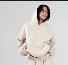 COMFRT Signature Hoodie Sweatshirt Oversized Bone Unisex Size L NWT