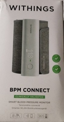Withings BPM Connect Digital Blood Pressure Cuff Heart Rate Monitor White WPM05