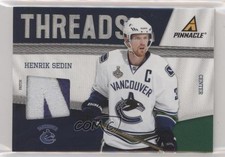 2011-12 Pinnacle Threads Patch 21/25 Henrik Sedin #84 Patch HOF i9w