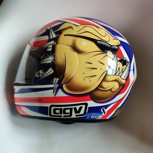AGV bulldog Motorbike Helmet Size L England flag LIMITED - Picture 4 of 10