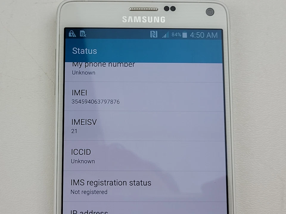 Smartphone Samsung Galaxy Note 4 (SM-N910T) 32GB (T-Mobile) - IMEI limpio - H4136 Foto 4 de 4