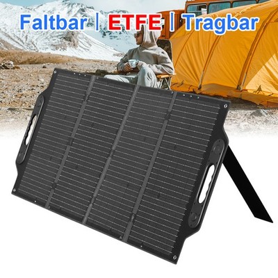 100 Watt Faltbar Solarpanel Tragbar Mono Solarmodul Für Camping Outdoor Aufladen