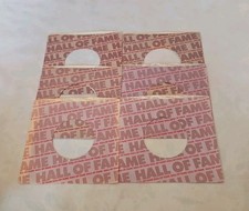 45 RPM 7" RECORD SLEEVES CO. SLEEVE 6 PACK SEE PHOTOS Hall Of Fame SLV358