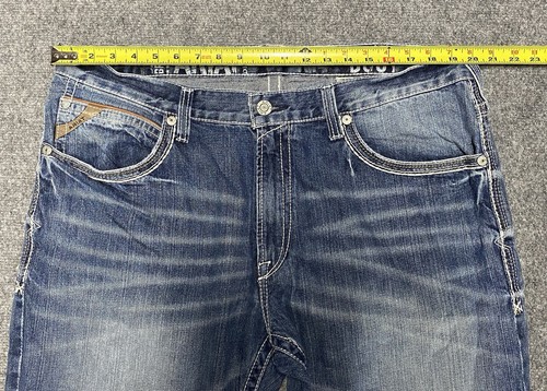 Ariat Jeans Mens 38x38 Blue Denim M4 Low Rise Boot Cut Western Cowboy Work - Picture 4 of 10