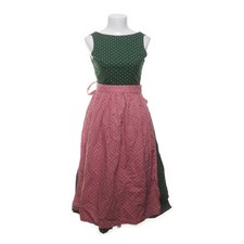 Almsach, Dirndl, Größe: 36, Grün/Pink/Weiß, Baumwolle, Gepunktet, Damen #kBZ