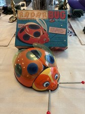 Tin Key-Wound Radar Bug Toy-Mint in Box Metal Toys 1950/60s Tested