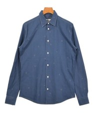 HERMES Casual Shirts Navy 38 Approx. S 2200592596020