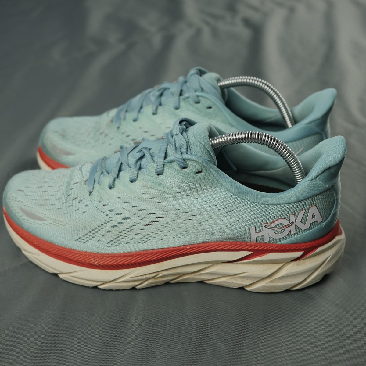 Hoka One One Clifton 6 Shoes Womens Size 9.5 Aqua Blue  display picture 1
