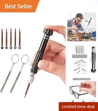 Durable S2 Steel Eyeglass & Electronic Repair Kit - 8 Bits Precision Tools